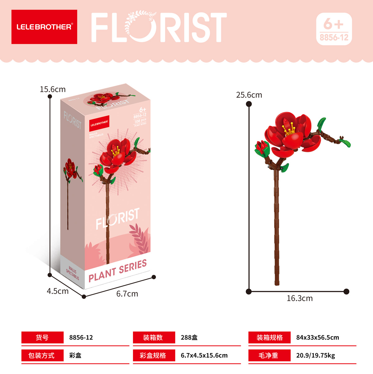 สาหร่ายทะเล 8856-12 จำนวน 108 ชิ้น บรรจุกล่องสี