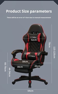 Ergonomic eSports chơi game ghế văn phòng với thoải mái da tổng hợp có thể điều chỉnh xoay mở rộng - Product Image 6