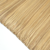 Extensions de cheveux en plumes Remy vierges, couleur personnalisée, coupables, sans perte, tissées à la machine, type Skin Weft