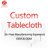Nappe de table personnalisée avec logo d'usine, PEVA, couleur unie, nappe de fête, nappe de pique-nique, nappe ronde en plastique, imperméable, jetable