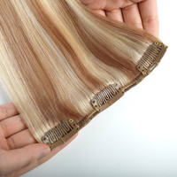 Extension de cheveux brésiliens naturels remy sans couture pour femme blanche