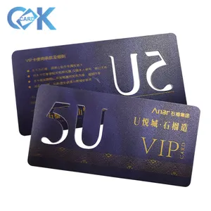 Caika profesional personalizado de lujo de crear Impresión de membresía Vip negocio máquinas regalo de tarjeta de PVC