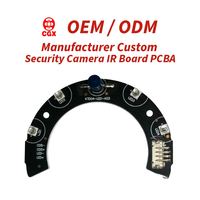 Accessoire de caméra de sécurité : Carte infrarouge IR PCBA 3030 - Panneau de vision nocturne personnalisé en usine 850nm 940nm Assemblage de PCB ODM OEM