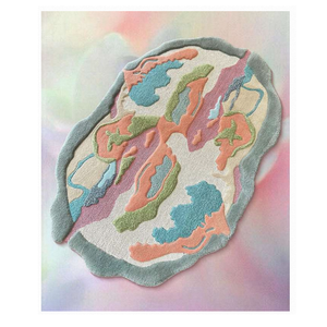 Tapis moderne abstrait à lignes tuftées à la main pour salon, chambre à coucher, décoration intérieure, taille personnalisée, revêtement de sol antidérapant - Product Image 3