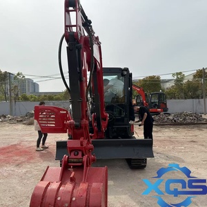 Excavadora Compacta Usada YANMAR VIO55 de 5.5 Toneladas con Orugas de Goma, Modelo 2022, Bomba Hidráulica, Accesorios de Martillo Rompedor y Garra Originales - Product Image 4