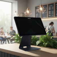 Système de point de vente tout-en-un Q2 à écran tactile simple face de 15,6 pouces avec processeur Q2 pour restaurant et supermarché