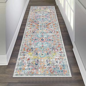 <span class=keywords><strong>Tapis</strong></span> <span class=keywords><strong>de</strong></span> couloir vintage à motif floral oriental vieilli, antidérapant, lavable, long, style bohème, <span class=keywords><strong>tapis</strong></span> <span class=keywords><strong>de</strong></span> zone à motif traditionnel - Product Image 6