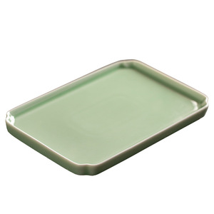 Bandeja rectangular de cerámica china, plato de porcelana para servir frutas, plato para servir té, para mesa de té, hogar, sala de estar, plato para postres - Product Image 5