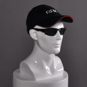 Goedkope Custom Glasvezel Display Mannelijke Realistische Mannequin Heads Voor Cap