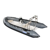 Bateau semi-rigide de 5,2 m directement de l'usine - Coque en fibre de verre avec options de tubes en PVC Hypalon - Bateau pneumatique rigide certifié CE
