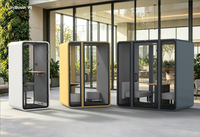 Cabina Telefónica Insonorizada de Calidad Premium con Reducción de Ruido de 33dB, ISO 23351, para Exposiciones, Eventos, Oficinas, Salas y Bibliotecas, Venta al Por Mayor