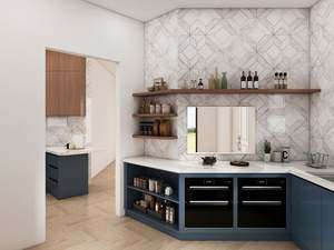 Juego de Muebles de Cocina Modernos de Dos Colores con Grifo y Fregadero, Color Personalizado, Fabricado en China, Muebles de Cocina sin Tiradores - Product Image 3