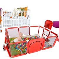 Tragbares Kunststoff-Laufgitter für Babys – Absperrplatten, Babygitter, Spielzaun, Sicherheitszaun für das Bett