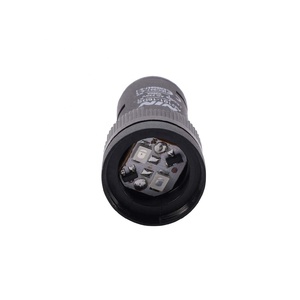 Nouveau design, voyant lumineux LED rouge en plastique de 16 mm, durée de vie de 30 000 heures, pour alimentation électrique AC 24 V 20 mA IP65 6-380 V - Product Image 4