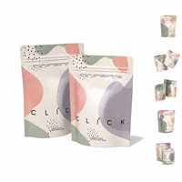 Sachet alimentaire personnalisé imprimé mat, refermable avec fermeture éclair et soufflet, pour emballage alimentaire, vente en gros, usine, marque privée, OEM