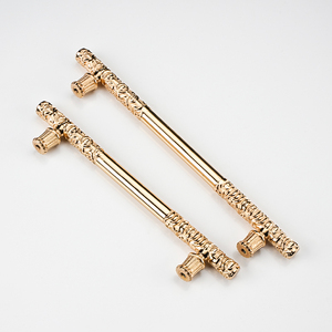 Kgp 128mm đồ nội thất tủ bếp kéo phần cứng xử lý Knurled Hợp kim kẽm Châu Âu sang trọng hiện đại đương đại 1 cái - Product Image 5