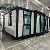 Maisons mobiles pliantes chinoises de 40 pieds, maisons préfabriquées de luxe sur remorque, maisons conteneurs extensibles en gros à vendre