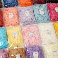 Prix d'usine vente au détail haute qualité décoratif raphia boîte déchiquetée papier de remplissage