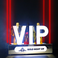 Bar discothèque coloré rvb créatif en acier inoxydable Laser VIP vin présentoir porte-bouteille présentateur Glorifier licence d'alcool