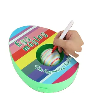 EggMazing Easter Egg Decorator Kit Arts and Crafts Set - Includes Egg Decorating Spinner and 6 Markers [Packaging May Vary]