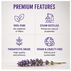 Huile essentielle de massage de haute qualité avec son parfum aromatique naturel de <span class=keywords><strong>lavande</strong></span> pour soulager les douleurs musculaires et apaiser la peau. - Product Image 5