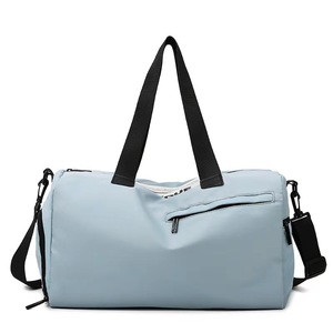 Sac de sport grande capacité tendance avec logo personnalisé, en tissu Oxford uni, sac de voyage et de sport avec sangle réglable et fermeture éclair - Product Image 3