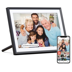 Frameo Digital Picture Frame with 32GB, 10.1 Inch Smart <b>WiFi</b> Digital Photo Frame Touch Screen, Upload Photos Video Via Free App - Product Image 1