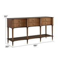 Console de rangement en bois rétro personnalisable pour salon et chambre à coucher, avec couleurs uniques