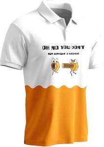 Camisetas de Golf Divertidas para Hombre, Tejidas, Estampadas, Transpirables, de Manga Corta, Corte Regular, Ropa Deportiva de Playa para Verano - Product Image 2