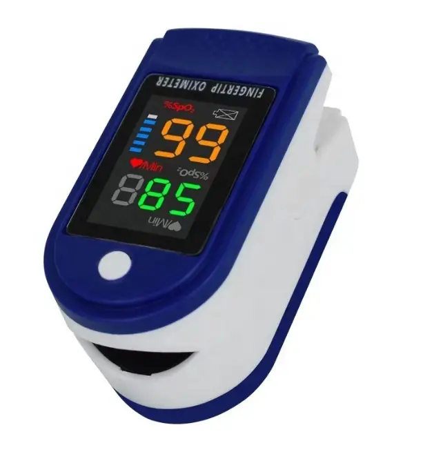 LED 4 color display household blood oxygen saturation heart rate monitor portable pulse oximeter