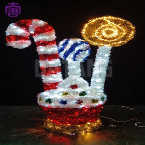 Motivo Navideño de Bastón de Caramelo Iluminado en 3D de Grado Comercial para Exteriores, Decoración de Jardín con Luces LED IP65 de 220v para Espectáculos de Luces en Centros Comerciales - Product Image 5