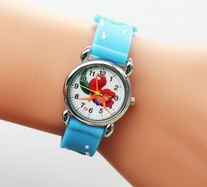 นาฬิกาข้อมือควอตซ์ <span class=keywords><strong>Little</strong></span> <span class=keywords><strong>Mermaid</strong></span> สำหรับเด็ก,นาฬิกาเด็กนักเรียนชายหญิงลายการ์ตูนน่ารักปี3D - Product Image 4