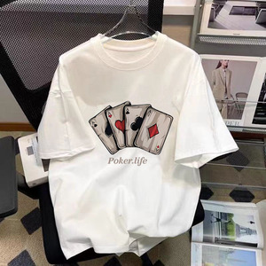 Modern Casual Graphic Tee Soft Cotton Shirt with Colorful Icon - Product Image 1