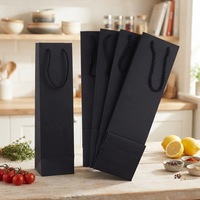 Rhythm Großhandel Maßgefertigte Bedruckte Wiederverwendbare Faltbare Luxus Champagner Likör Einzelflaschen Wein Geschenkverpackung Kraftpapier mit Bandhenkeln
