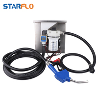 STARFLO HV-30B 24V DC 30-35LPM 40PSI Akülü Kendinden Emişli Dizel Yakıt Def Drum Adblue Transfer Pompası Kiti (IBC Tankı için)