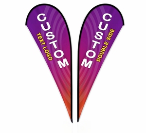 Custom Outdoor Advertising Flag Kit with Free Design Fast Shipping for Event Usage