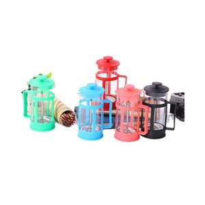 Fabricant d'équipement d'origine Couleur Presse française Cafetière manuelle <span class=keywords><strong>Filtre</strong></span> écologique en acier inoxydable Cafetière à haute teneur en borosilicate - Product Image 1