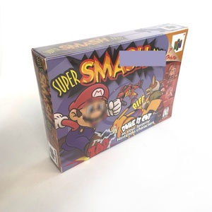 กล่องเกมส์คุณภาพสูง Usa Super Smash Bros สำหรับเครื่อง 64 บิต กล่องกระดาษแข็งหนาพร้อมถาดใส่ตลับเกมส์ สำหรับเปลี่ยนกล่องตลับเกมส์ N64 - Product Image 3