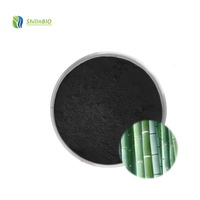 Poudre de charbon de bambou de qualité alimentaire en vrac, pigment noir de charbon végétal, extrait végétal en bouteille, fût ou en conserve