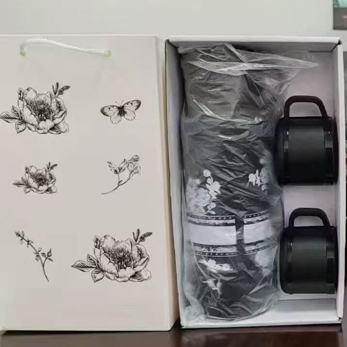 Cherry blossom black gift box