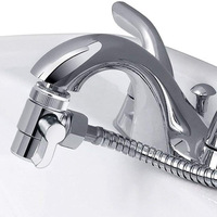 Galenoo — adaptateur de robinet de dérivation de robinet, en Chrome poli, douchette à main, Bidet Shattaf adaptateur de lavabo de salle de bains chaud-froid