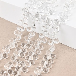 AB 컬러 다면 유리 비즈 6*<span class=keywords><strong>7mm</strong></span> 반짝이는 크리스탈 딸기 비즈 주얼리 제작 용품 팔찌 귀걸이 액세서리 - Product Image 5