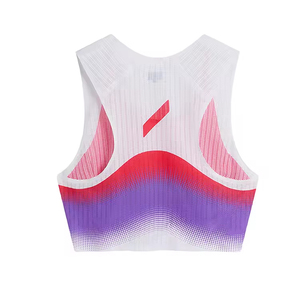 Women Quick-Dry Breathable Sublimation Tank <b>Top</b> Running & Training Laser-Perforated Sleeveless Fitted Crop <b>Tops</b> For Marathon - Product Image 4