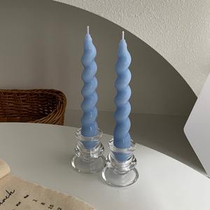 Bougeoirs en cire de soja en spirale française, lot de 2, écologiques, pots à bougies d'aromathérapie, décoration de mariage, Saint-Valentin - Product Image 6