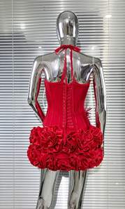 ชุด2ชิ้นเสื้อและกระโปรงสั้นลายดอกไม้ชุด2ชิ้นเสื้อสไตล์บูติกสตรีท GX50212 - Product Image 6