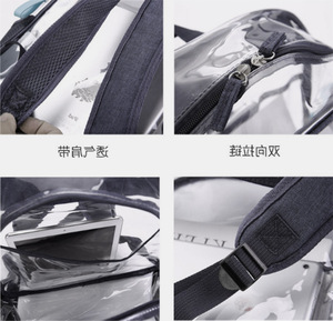 Custom Travel Pvc <b>Waterproof</b> <b>Backpack</b> Clear Student Transparent School Bag Transparent <b>Backpack</b> Women <b>Backpack</b> - Product Image 4