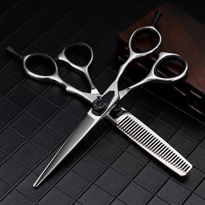 Professional Hairdressing Scissors Set 6 Inch 6CR Stainless Steel Thinning Shears For Beauty Use Right Handed - Product Image 1