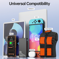 Cargador Portátil de Batería de Polímero de Litio de 10000 mAh/20000 mAh con Carga Rápida PD de 22,5 W, Ultrafino, 2 en 1, con Pantalla LED, de Fábrica