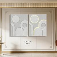 Tableau mural géométrique minimaliste LED sur toile, cadre moderne pour salon, grande peinture murale suspendue