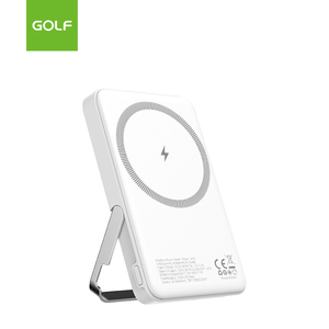 Fábrica al por mayor cargador móvil inalámbrico portátil PD 20W carga rápida LCD Digital Magn Power Bank 5000mAh con soporte - Product Image 3